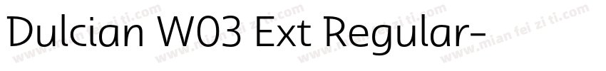 Dulcian W03 Ext Regular字体转换